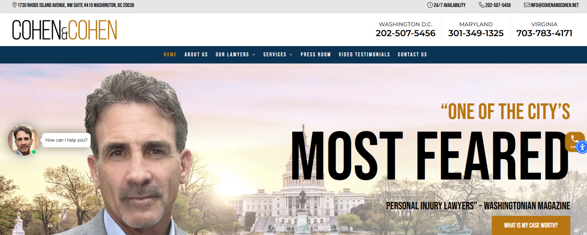 Most Trusted Wrongful Death Law Firms in Washington DC, Cohen & Cohen law firm web services