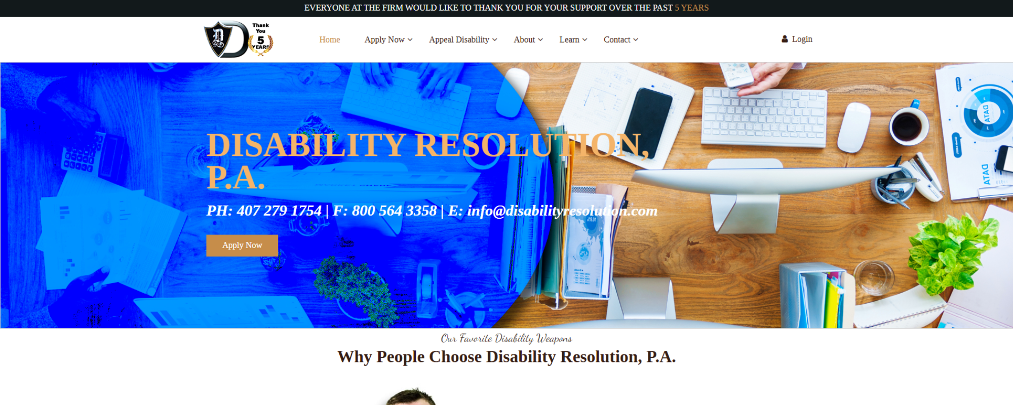 SSDI Lawyers for Florida Residents, Disability Resolution web dashboard