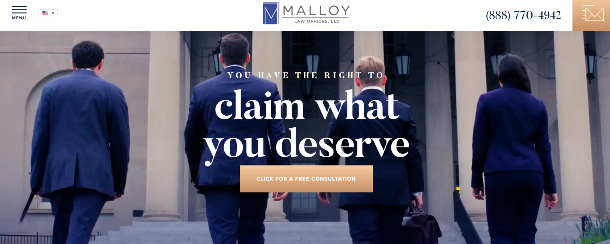 Most Trusted Wrongful Death Law Firms in Washington DC, Malloy Law wrongful death lawyers website