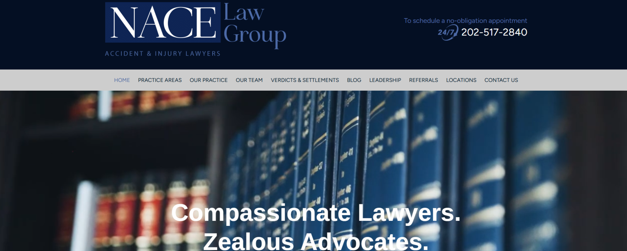 Most Trusted Wrongful Death Law Firms in Washington DC, Nace Lawfirm website official with logo