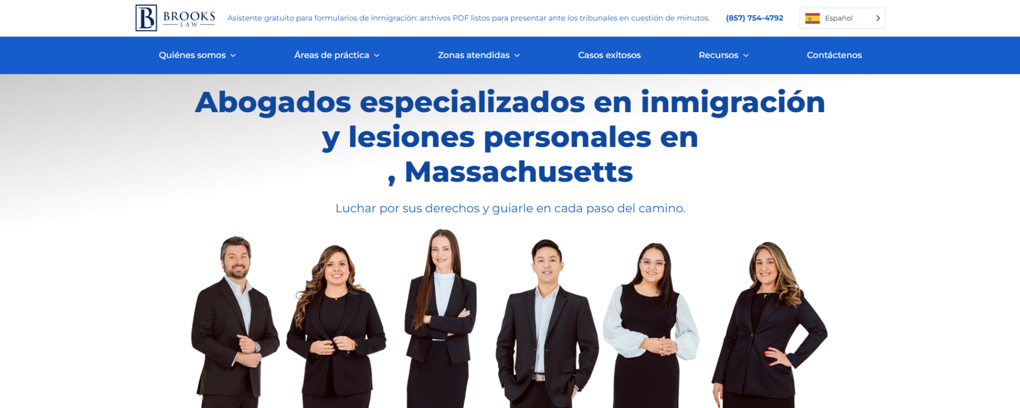 firmas de abogados de lesiones personales en Boston, Brooks Law Firm sitio web