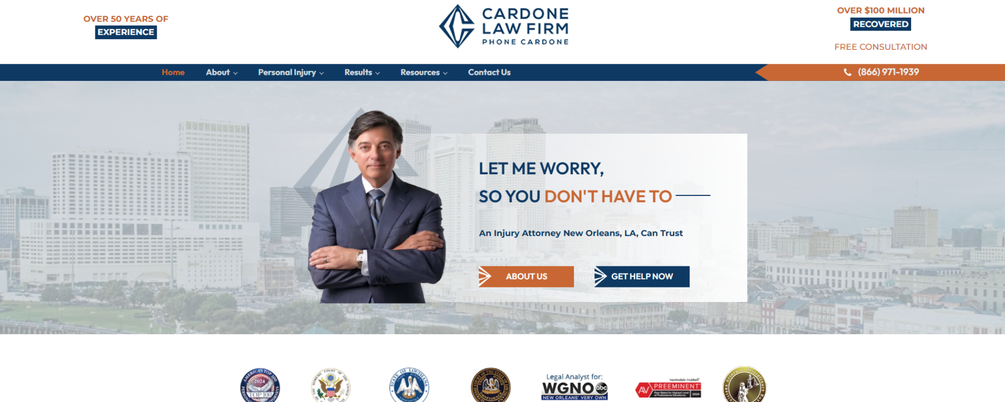 New Orleans Car Accident Law Firms, Cardone Law