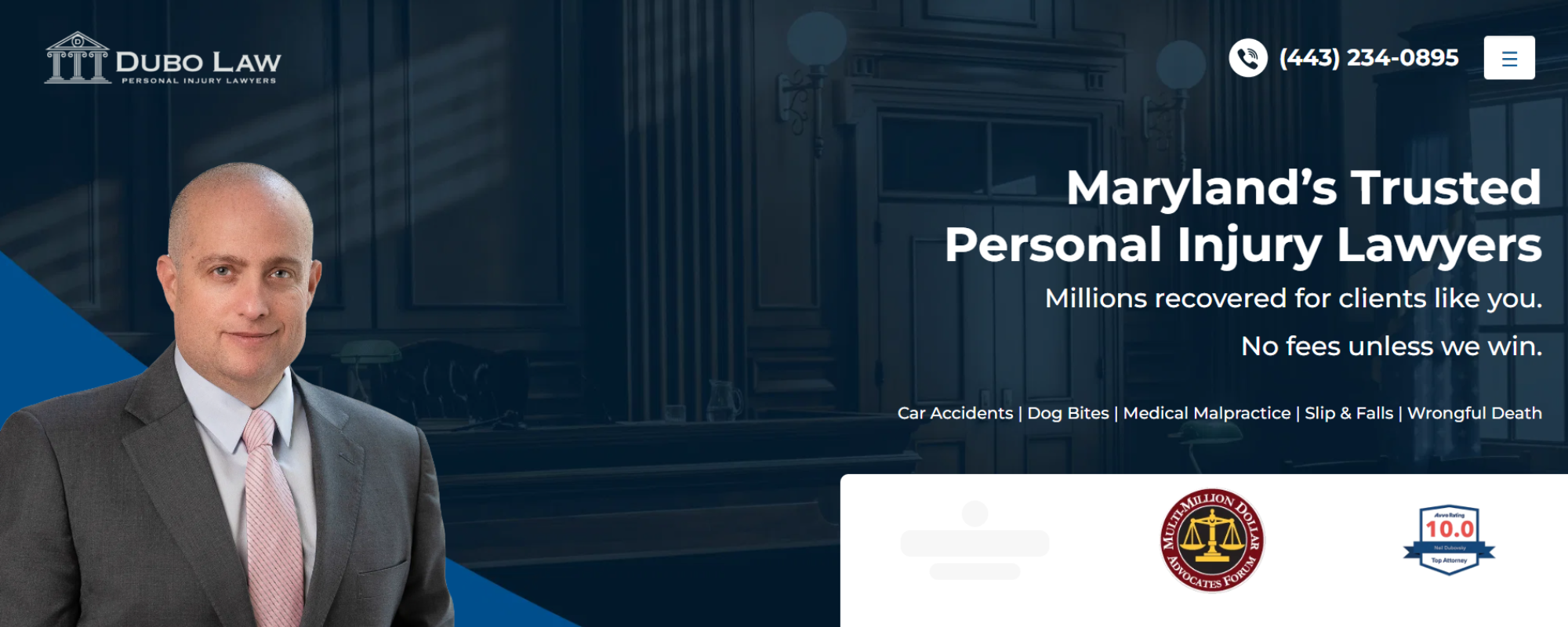 Best Car Accident Law Firms in Maryland, Dubo Law contact web