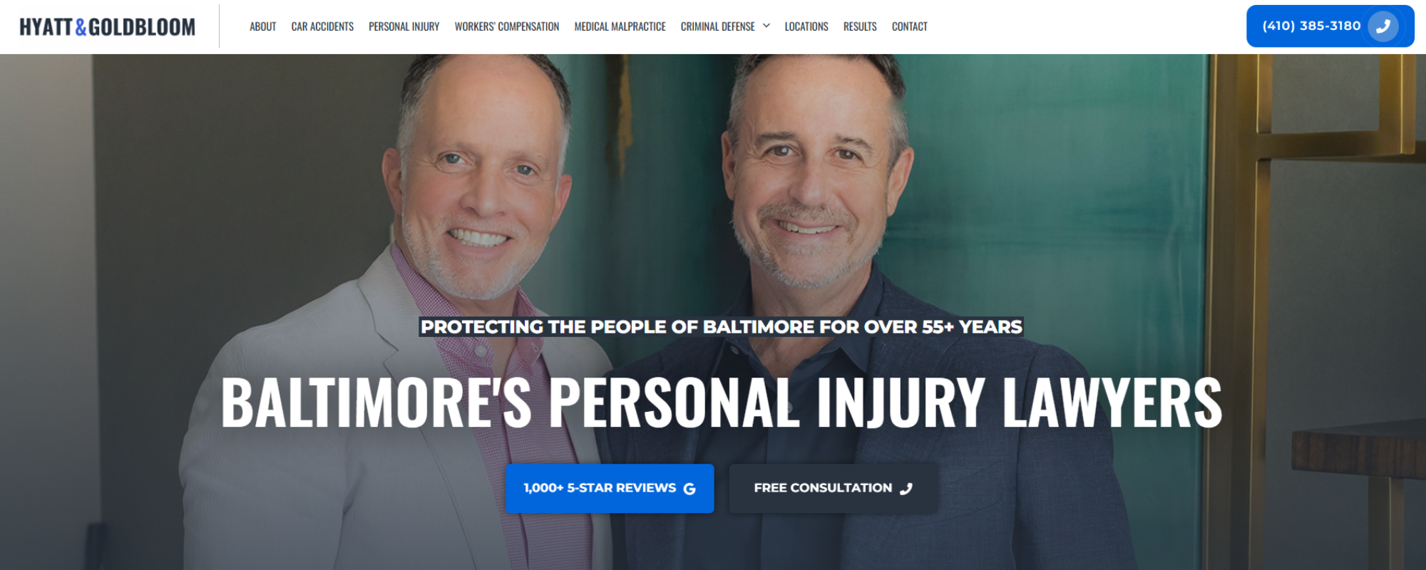 Best Car Accident Law Firms in Maryland, Hyatt & Goldbloom Lawyers official site