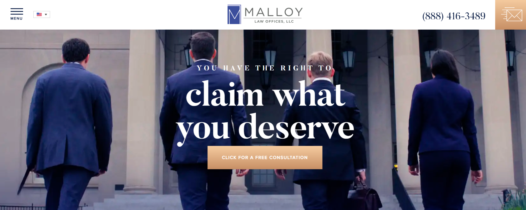 Best Car Accident Law Firms in Maryland, Malloy Law website