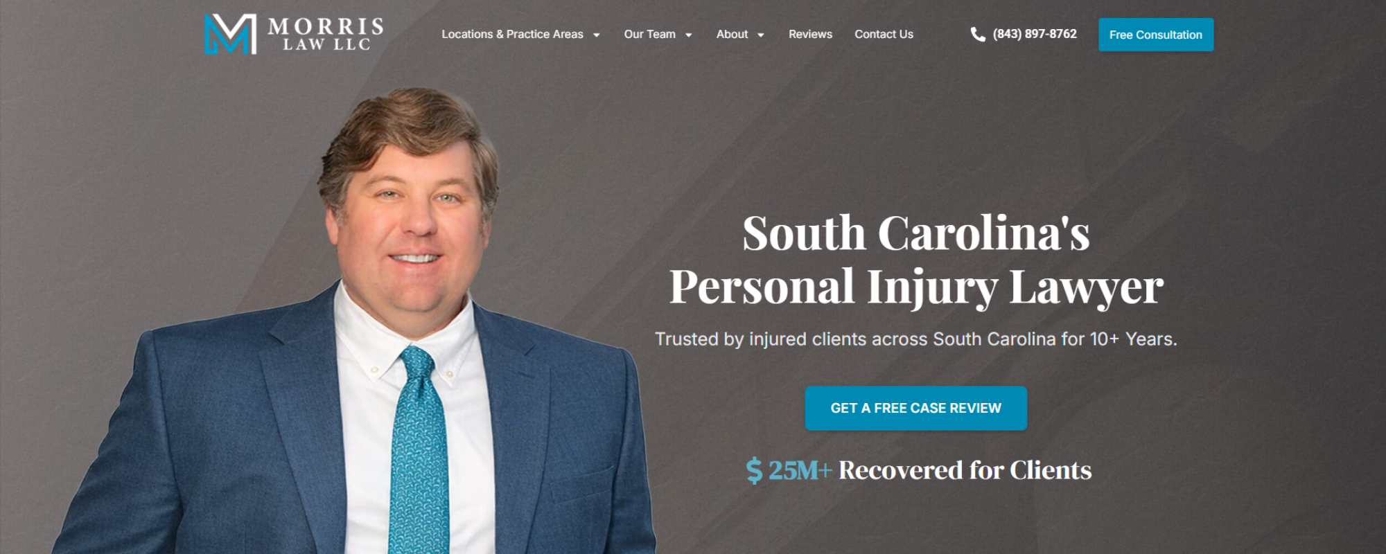 Best Car Accident Law Firm in Myrtle Beach, Morris Law Firm website