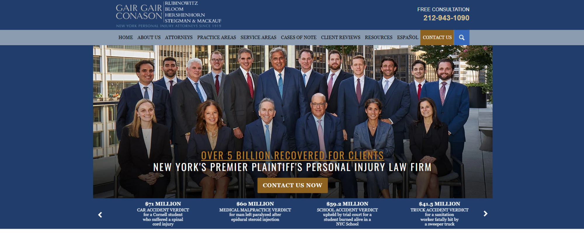 Personal Injury Lawyers in NYC, Gair, Gair, Conason
