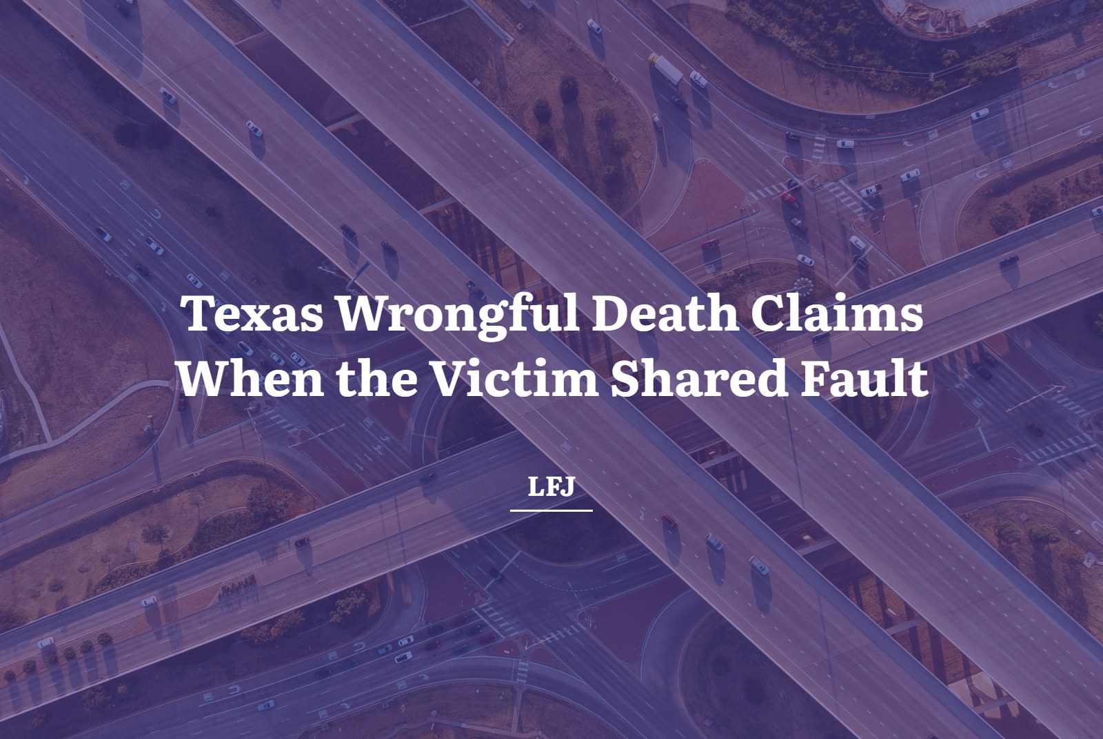 Aerial view of a Texas highway interchange