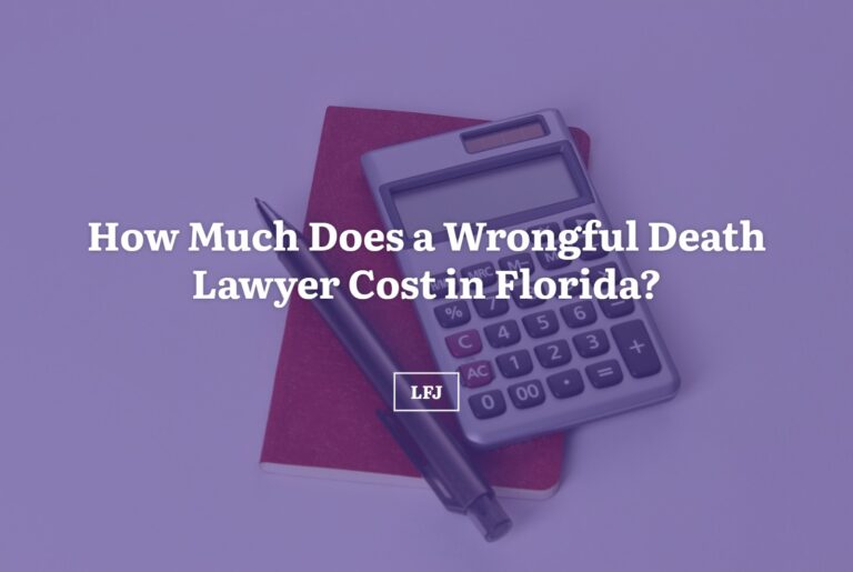 Calculator and pen on a notebook, featured image for how much a wrongful death lawyer costs in Florida