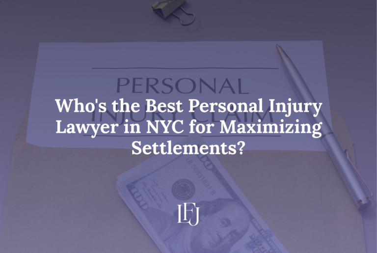 Who's the best personal injury lawyer in NYC for maximizing settlements